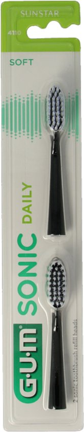 GUM Activital Opzetborstel Zwart 2 stuks