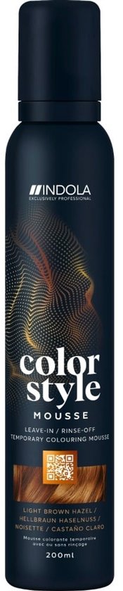 Indola - Color Style Mousse - Light Brown Hazel - 200ml