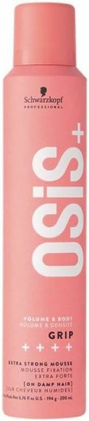 OSiS+ Volume & Body Grip Extra Strong Mousse - 200ml