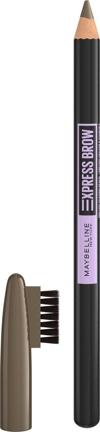 Maybelline New York - Express Brow Shaping Pencil - 03 Medium Brown - Bruin Wenkbrauwpotlood en Borstel