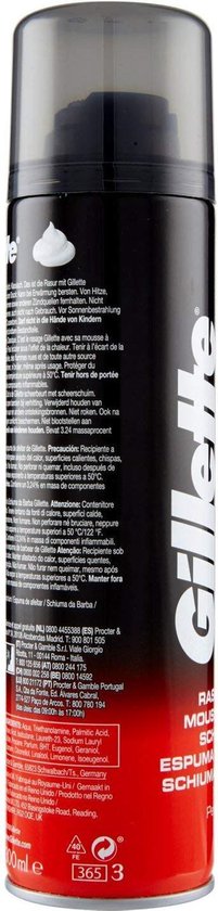 Gillette Basic Scheerschuim Regular Voordeelverpakking 6x 200ml