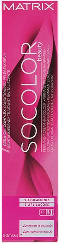 Matrix SOCOLOR.BEAUTY haarkleuring Bruin 90 ml 5Br Licht Bruin Bruin Rood