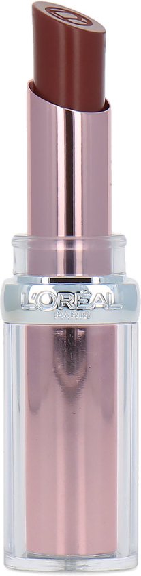 L'Oréal Paris Glow Paradise Balm-In-Lipstick - Verzorgende Lippenstift met Glanzende Finish met Granaatappelextract en Squalaan - 107 Brown Enchante - Bruin