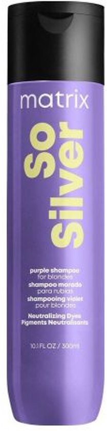 Matrix So Silver Shampoo – Reinigt en neutraliseert blond, grijs en wit haar – 300 ml