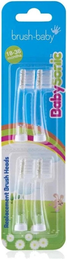Brush-Baby | BabySonic Opzetborstels 18 - 36 maanden (4 stuks)