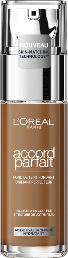 L’Oréal Paris - Accord Parfait Foundation - 7.R/C - Natuurlijk Dekkende Foundation met Hyaluronzuur en SPF 16 - 30 ml