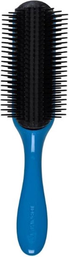 Borstel Denman D4 9 Row Santorini Blauw