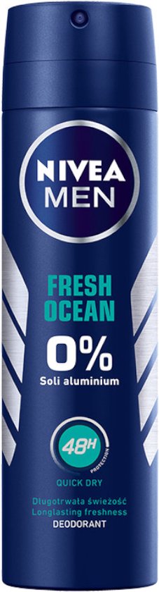 Nivea Fresh Ocean - Deodorant Spray - 0% Aluminium - 150 ml