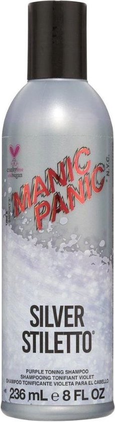 Manic Panic Silver Stiletto® Shampoo - 236 ml- Normale shampoo - Voor Gekleurd haar -