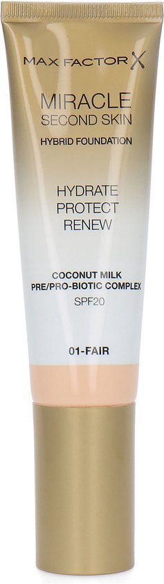 Max Factor Miracle Second Skin Foundation - 01 Fair
