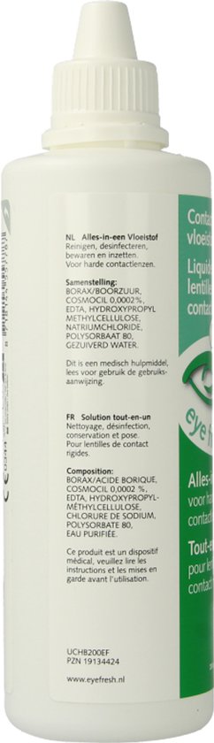 Eyefresh Alles-in-1 Vloeistof voor Harde Lenzen - 200ml