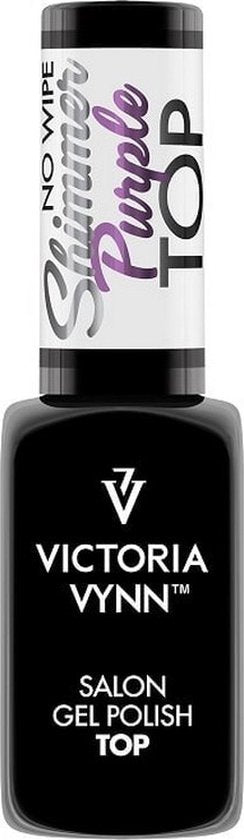 Victoria Vynn™ Gel Polish TOPGEL No Wipe Shimmer Purple 8 ml.