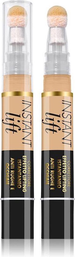 Deborah Milano Instant Lift Concealer – Kleur 3.1 Nude – Vloeibare Concealer Met Sponge Applicator – Verbergt Donkere Kringen, Wallen En Oneffenheden – Met Lichtreflecterende Deeltjes Voor Een Stralend & Fris Uiterlijk