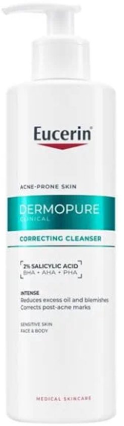 Eucerin DermoPure Clinical Corrigerende Reiniger - Gezichtsreiniger - Face Cleanser - Neiging tot acne - 400 ml