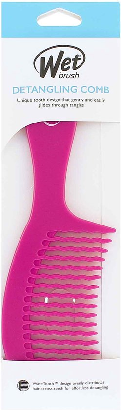 The Wet Brush Kam Pro Detangler Detangling Comb Pink