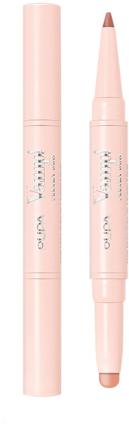 PUPA Milano Vamp! Creamy Duo Lip Pencil & Shiny Lipstick 001 Fair Nude 0,8 gr