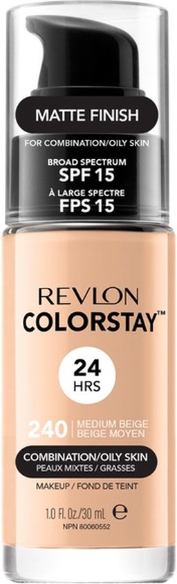Revlon Colorstay Foundation With Pump - 240 Medium Beige (Oily Skin)