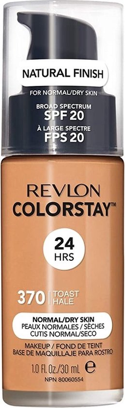 Revlon Colorstay Foundation With Pump Dry Skin - 370 Toast