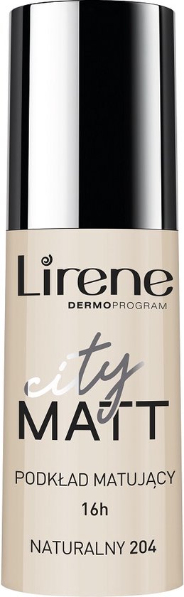 Lirene - City Matt fluid matujaco-wygladzajacy do twarzy 204 Naturalny 30ml