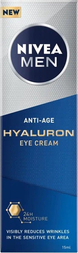 Mannen Hyaluron Anti-Rimpel Oogcrème 15ml