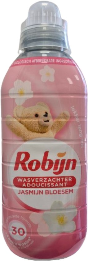 Robijn Wasverzachter Jasmijn Bloesem 604ml 30 Wasbeurten Doos 10 Flessen