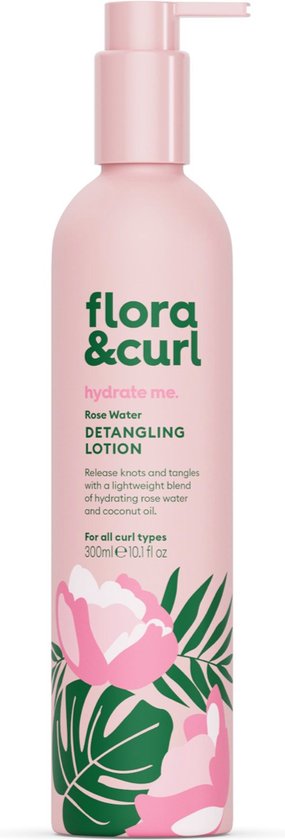 Flora & Curl Organic Rose Water Detangling Lotion