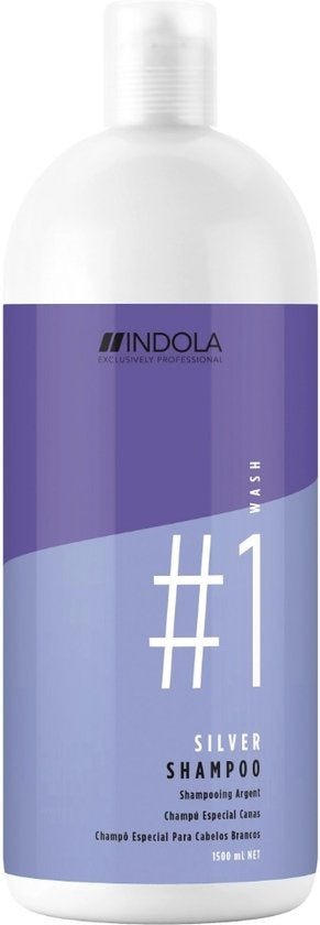 Indola Silver Shampoo | 1500 ml | Voor geblondeerd en gekleurd haar