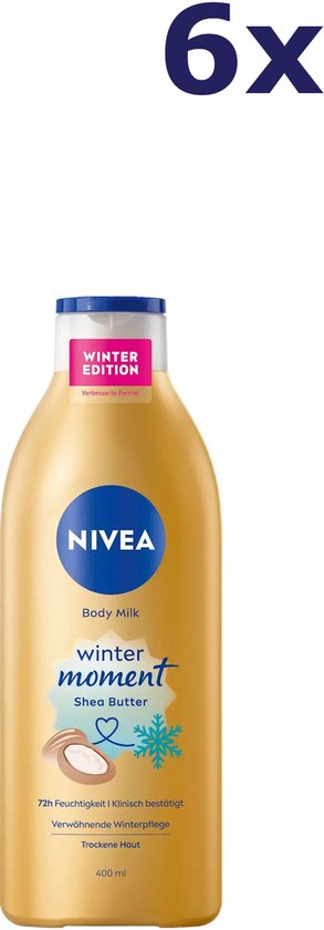 Nivea – Bodymilk – Winter Moment – 400 ml - Voordeelverpakking - 6 stuks