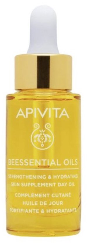 Apivita Beessential Oils Day Oil Skin Supplement Strengthens & Moisturizes 15ml