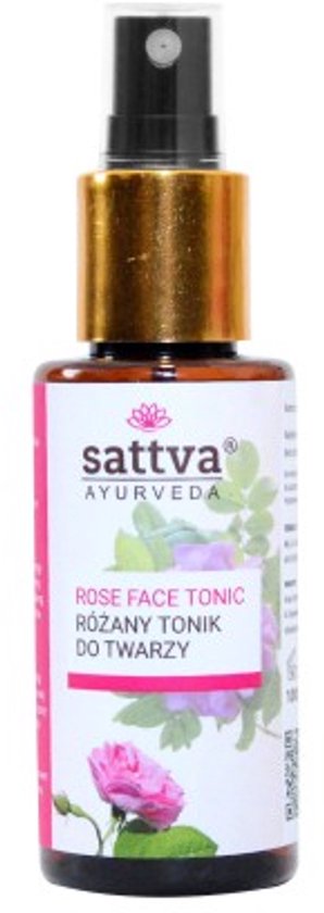 Gezichtstonic, rozenwater, Sattva Ayurveda, 100 ml
