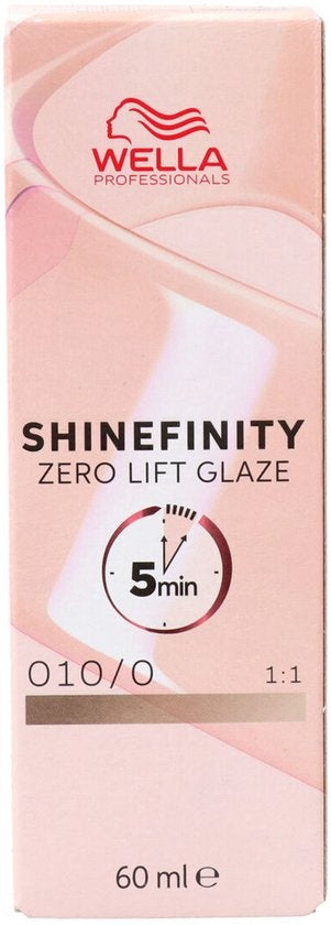 Permanente Kleur Wella Shinefinity Color Nº 010/0 60 ml