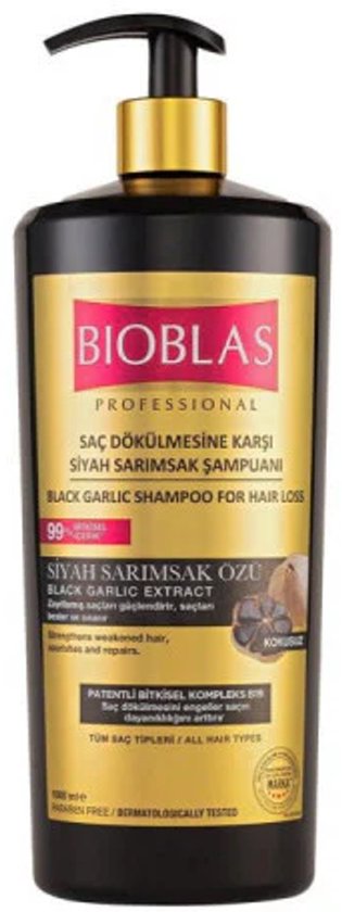 Bioblas - Anti-Haaruitval Shampoo Zwarte Knoflook - 1000ml
