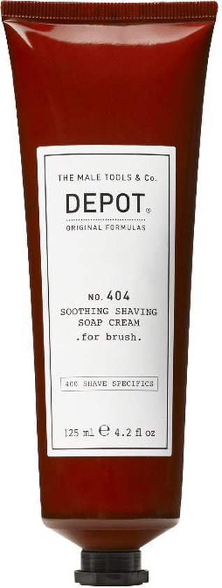 Depot 404 soothing shaving soap cream for brush 125ml | Een verzachtende scheercreme
