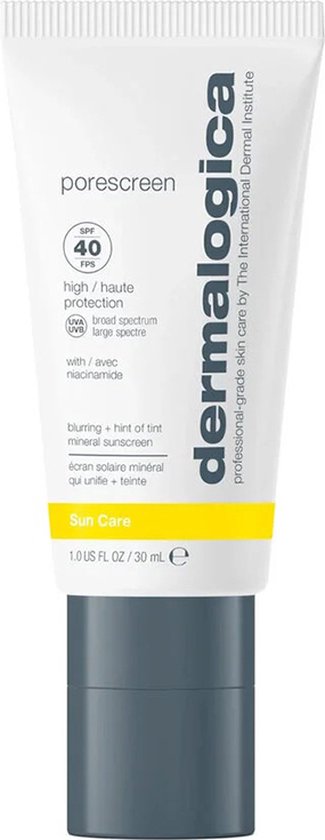 Dermalogica Porescreen SPF40 | Multitasking zonnebrandcrème met primer effect