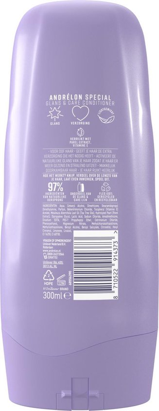 Andrélon Conditoner Shine & Care - 6 x 300 ml - Voordeelverpakking
