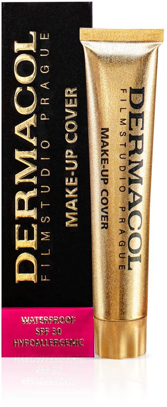 Dermacol Full Coverage Matte Foundation | Waterproof Make-Up | Olie-vrije Formule, SPF 30 (Extreme Dekking, Langdurig)