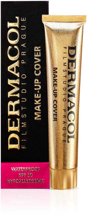 Dermacol Full Coverage Matte Foundation | Waterproof Make-Up | Olie-vriendelijk, SPF 30 (Extreme Dekking, Langdurig Gebruik)