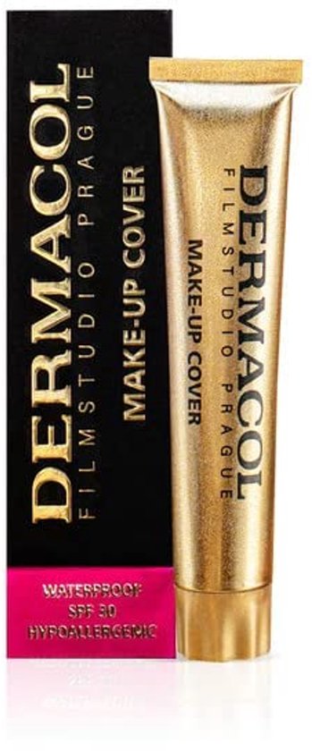 Dermacol Full Coverage Matte Foundation | Waterproof Make-Up | Oliehoudend, SPF 30 (Extreme Dekking, Langdurig Gebruik)