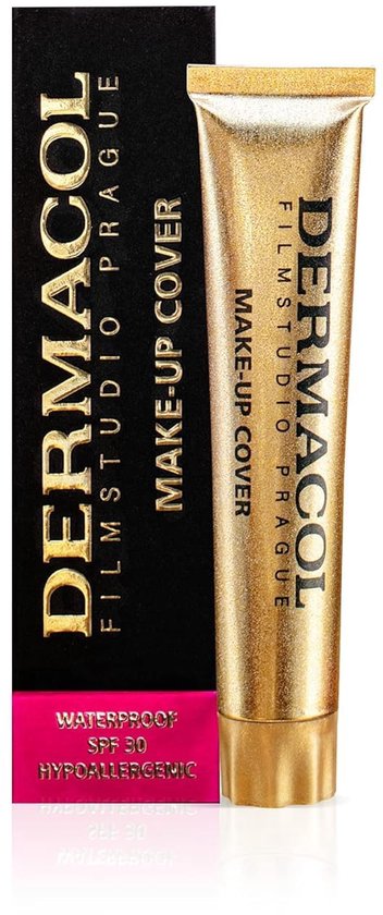 Dermacol Makeup Cover Foundation | Matte foundation met volledige dekking met SPF 30 | waterproof make-up voor een vette huid, acne en wallen onder de