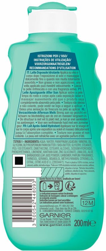 Garnier Ambre Solaire Aftersun Melk - Hydraterende Aftersun - 200 ml