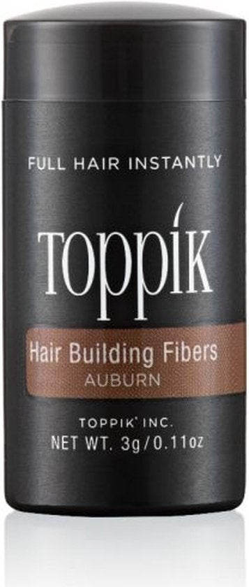 Toppik Hair Building Fibers Kastanjebruin | 3 gram | Cosmetische Haarverdikker, Verbergt haaruitval (Direct voller haar)