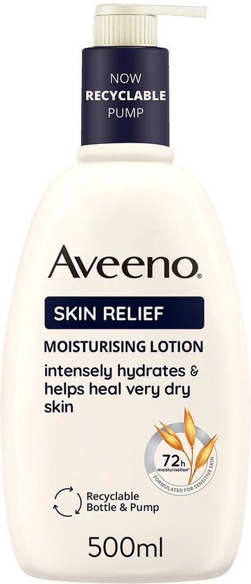 Aveeno Skin Relief Moisturising Body Lotion - 500 ml .voor extra droge huid.