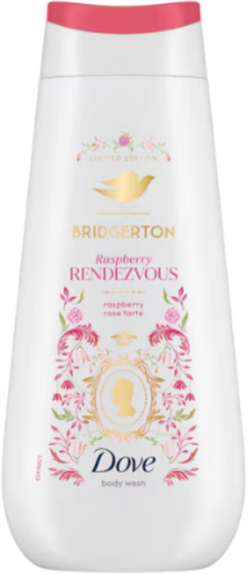 Dove x Bridgerton Bodywash - Framboos & Rose Tarte | 1x 225ml - Douchegel - Limited Edition