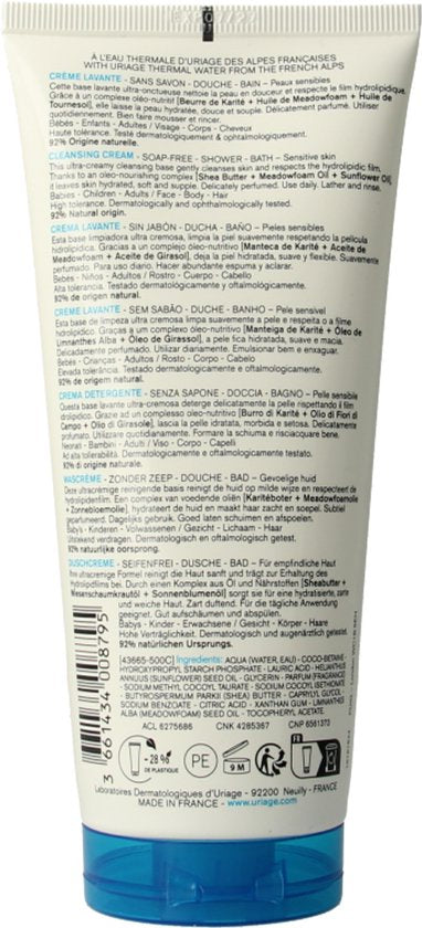 Uriage Eau Thermale Crème Lavante 500ml