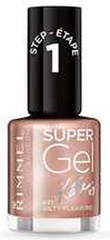 Rimmel London SuperGel Nagellak | 044 Rock N Sparkle | Rood