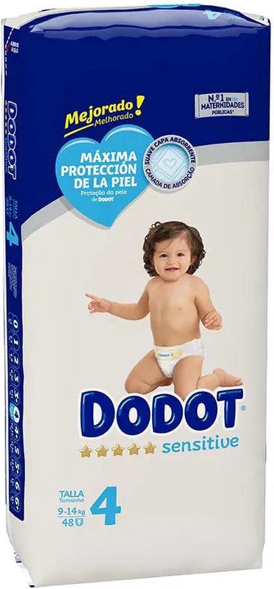 Wegwerpluiers Sensitive Dodot Maat 4 (48 uds)
