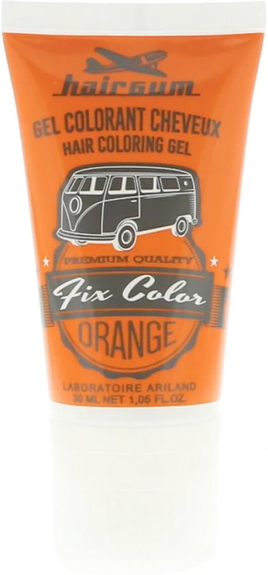 Non-permanent Colour Hairgum Fix Color Orange Styling Gel (30 ml)