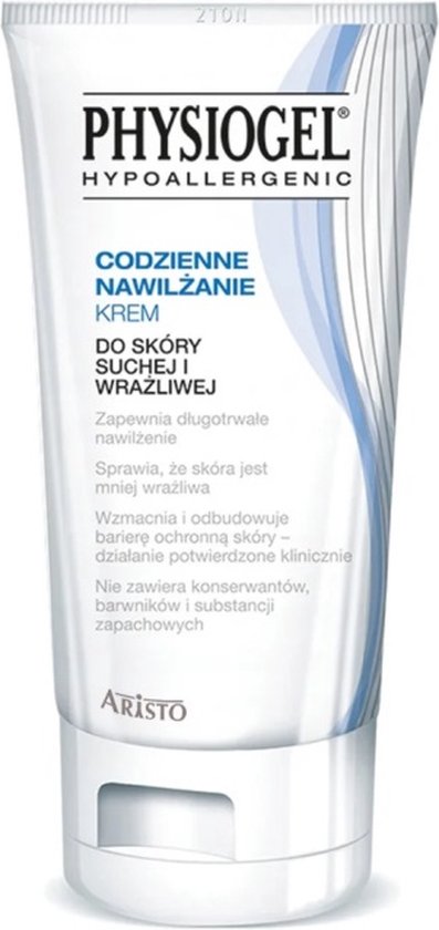 Dagelijkse hydraterende crème voor de droge en gevoelige huid 75ml