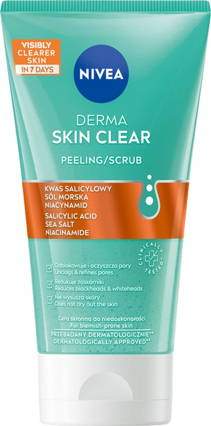 Nivea Derma Skin Clear Anti-Blemish Scrub - 150 ml