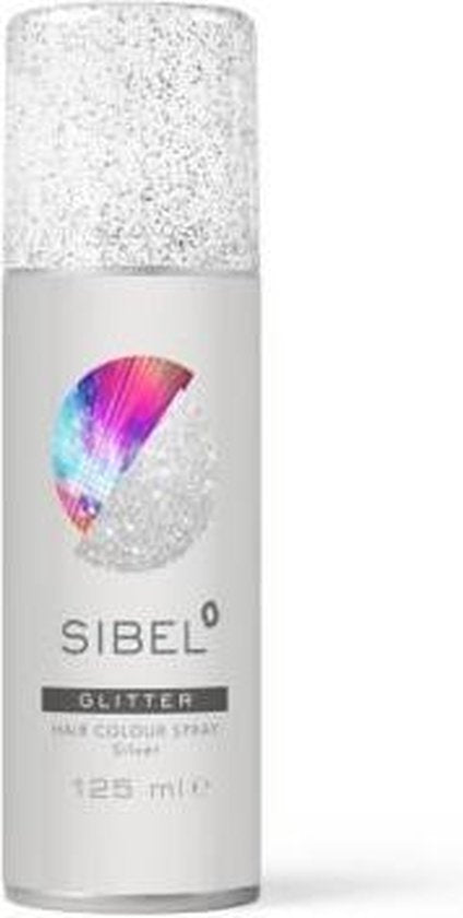 Sibel Kleurspray zilver glitter 125ml